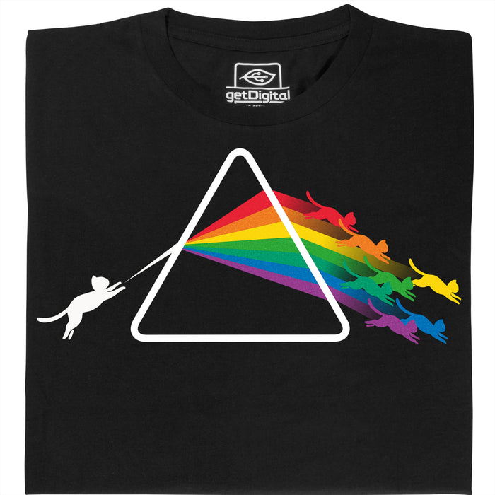 Dark Side of the Cat - Vue principale T-Shirt Noir