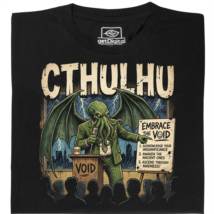 Cthulhu - Embrace the Void - Vue principale T-Shirt Noir