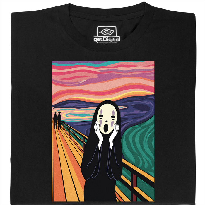 Le Cri sans Visage - Vue principale T-Shirt Noir