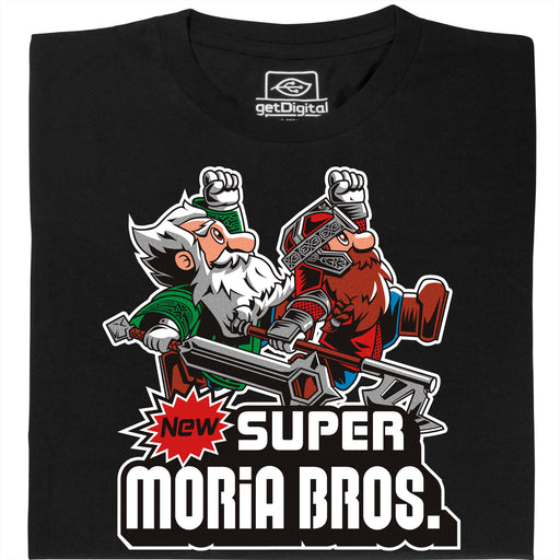 Super Moria Bros - Vue principale T-Shirt Noir