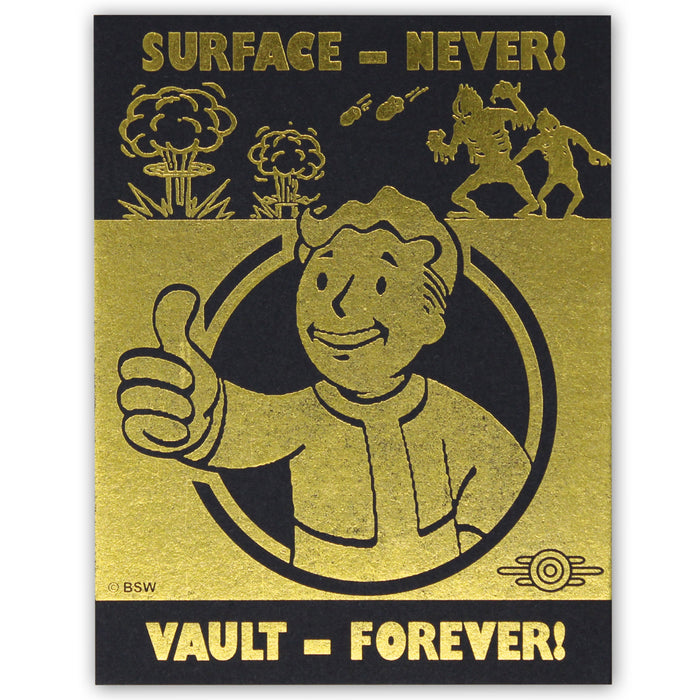 Fallout Sammlerpin: Vergoldeter Power-Armor-Helm