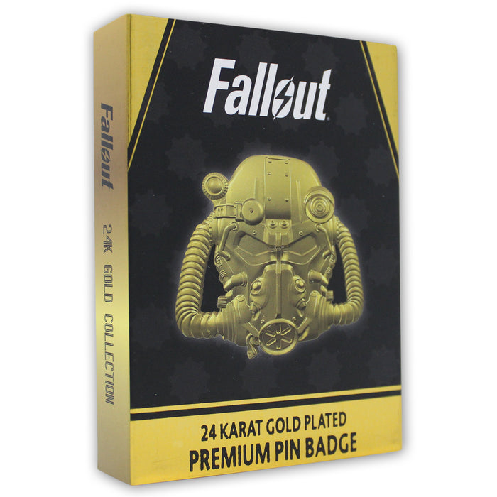 Fallout Sammlerpin: Vergoldeter Power-Armor-Helm