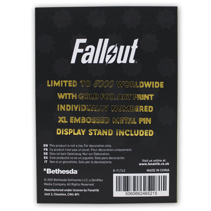 Fallout Sammlerpin: Vergoldeter Power-Armor-Helm