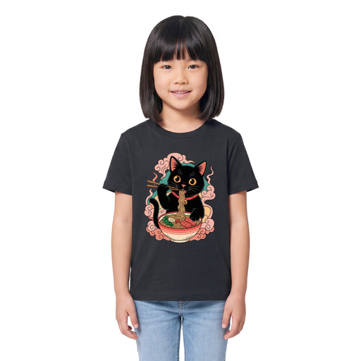 Ramen Katze - Kindershirt Model Mädchen 2