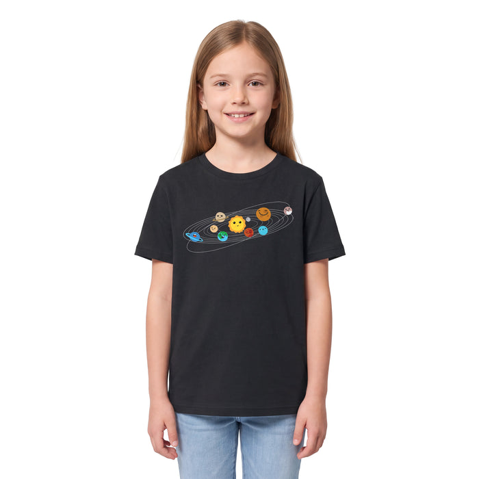 Sonnensystem - Kindershirt Model Mädchen 1