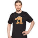 Stumbling Gingerbread - Gingerbread Walker in String Lights - T-Shirt Man David