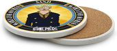 Dessous-de-verre en céramique One Piece avec motif Sanji, vue latérale