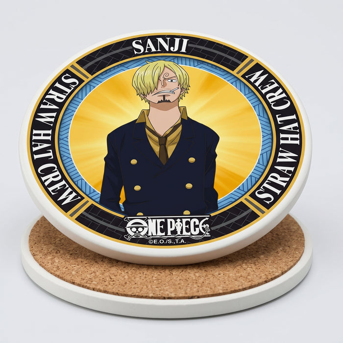 Dessous-de-verre en céramique One Piece avec motif Sanji, vue de face