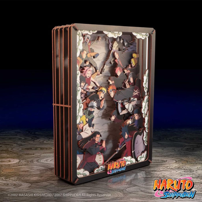 Naruto Shippuden Set di Costruzione Teatro in Legno – Scena di Battaglia
