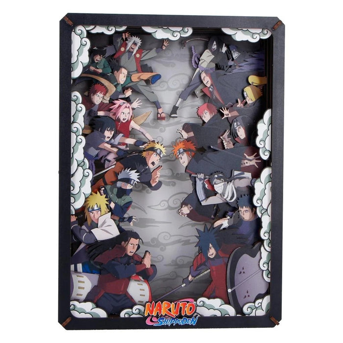Naruto Shippuden Set di Costruzione Teatro in Legno – Scena di Battaglia