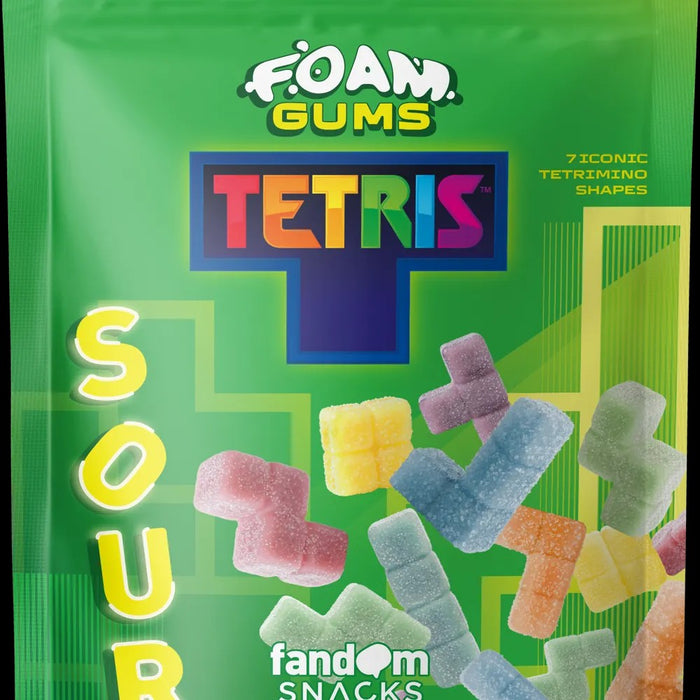 Fandom Snacks Foam Gums Tetris (Acido) – 125g Caramelle Gommose ai Frutti