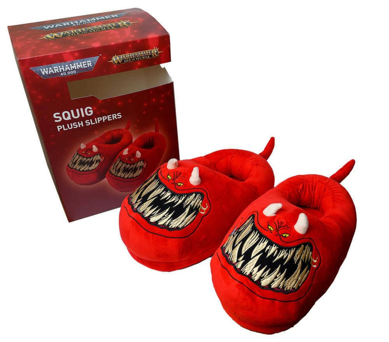 Warhammer 40,000 Plush Slippers Red Squig