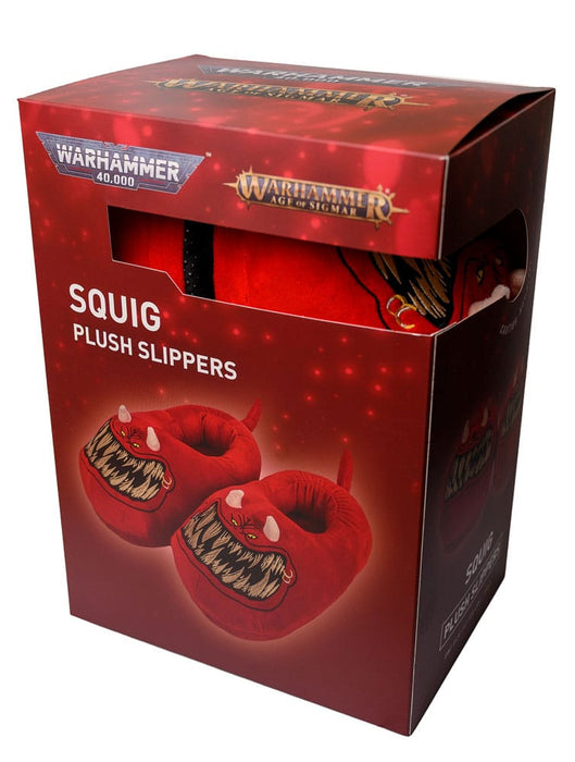 Warhammer 40,000 Plush Slippers Red Squig