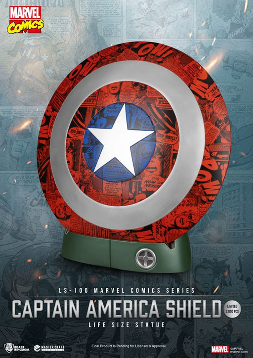 Bouclier de Captain America grandeur nature (édition comics)