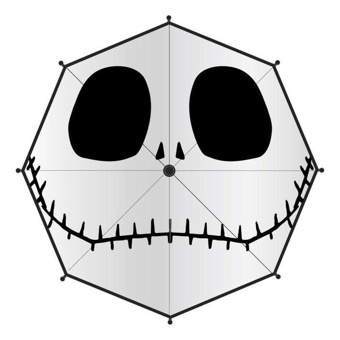 Parapluie Jack Skellington motif visage L'Étrange Noël de Monsieur Jack