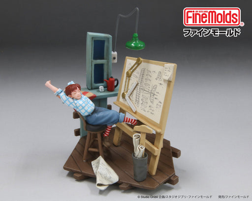 Maqueta Porco Rosso Fio en su noche en vela
