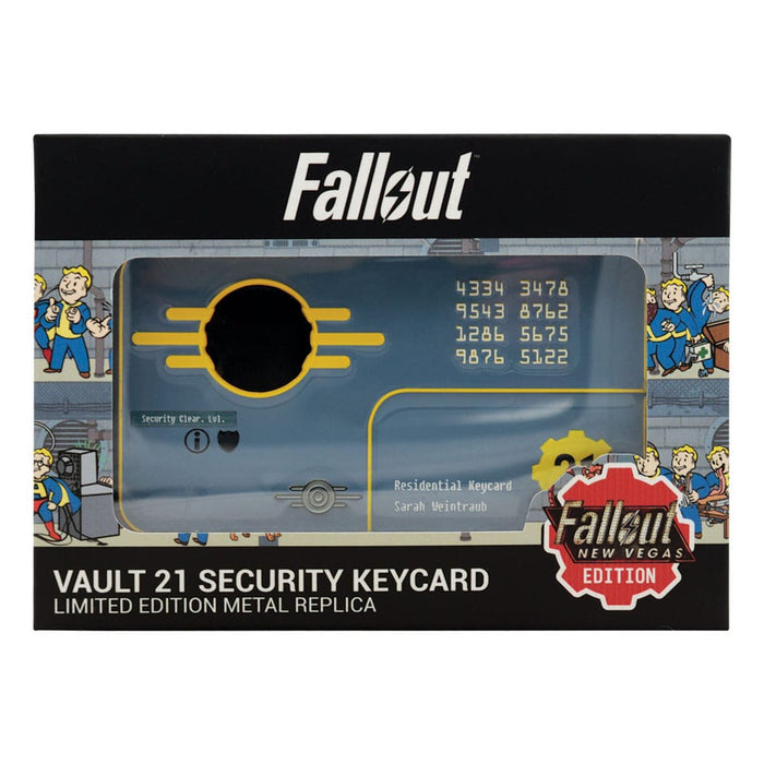 Réplique de la carte-clé Vault 21 Fallout New Vegas (Limited Edition)