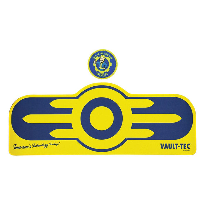 Alfombrilla de escritorio Fallout con posavasos Vault-Tec