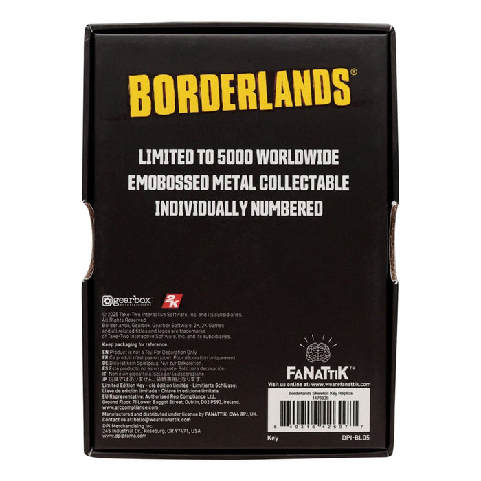 Réplique Borderlands Clé dorée
