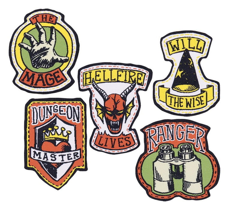 Stranger Things Stoffaufnäher-Set Hellfire Club