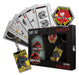 Coffret cadeau Jurassic Park avec jeu de cartes, pin’s et porte-clés