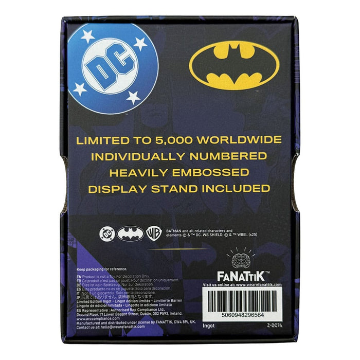 Lingote de metal DC Comics Batman con armadura