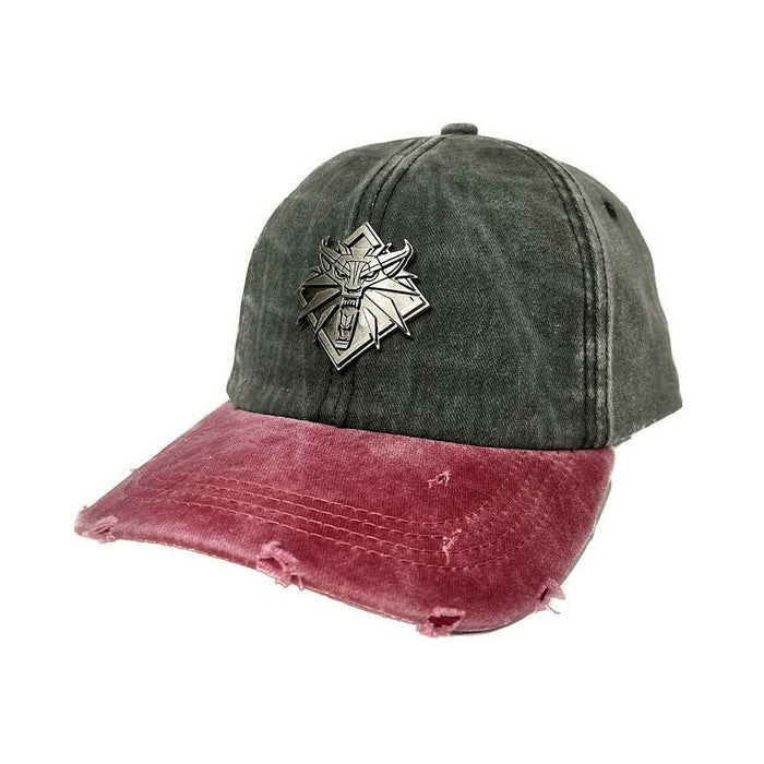 The Witcher III Cappellino Medaglione del Lupo Vintage