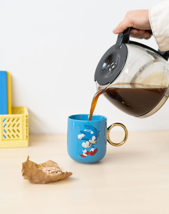 Sonic 3D Mug with Golden Ring Handle