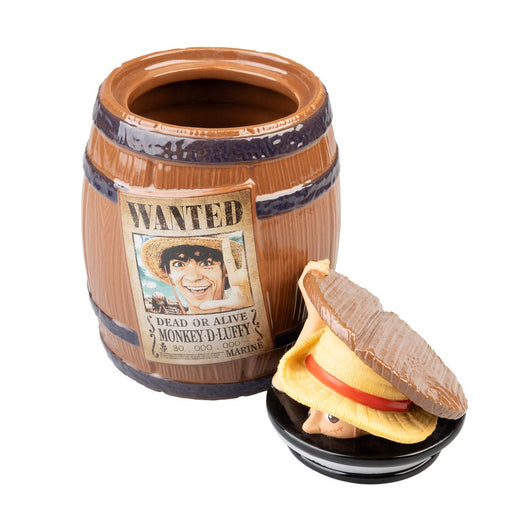 One Piece Boîte à biscuits tonneau Monkey D. Luffy (Wanted)