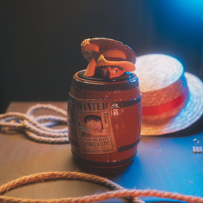 One Piece Barrel Cookie Jar Monkey D. Luffy (Wanted)