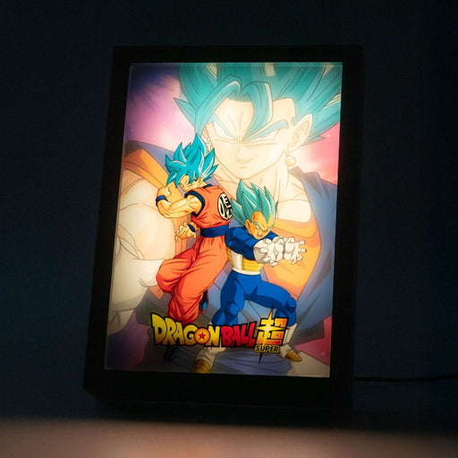 Dragon Ball Super LED-Beeld Goku & Vegeta (ingelijst)