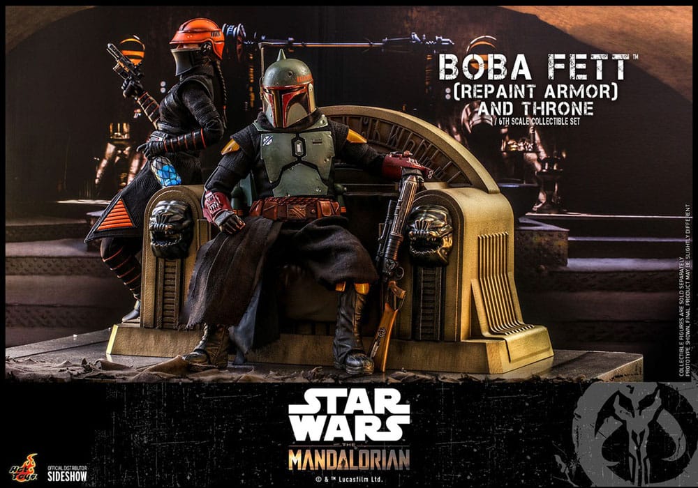 Star Wars The Mandalorian Boba Fett mit Thron Actionfigur 1:6 Special Edition