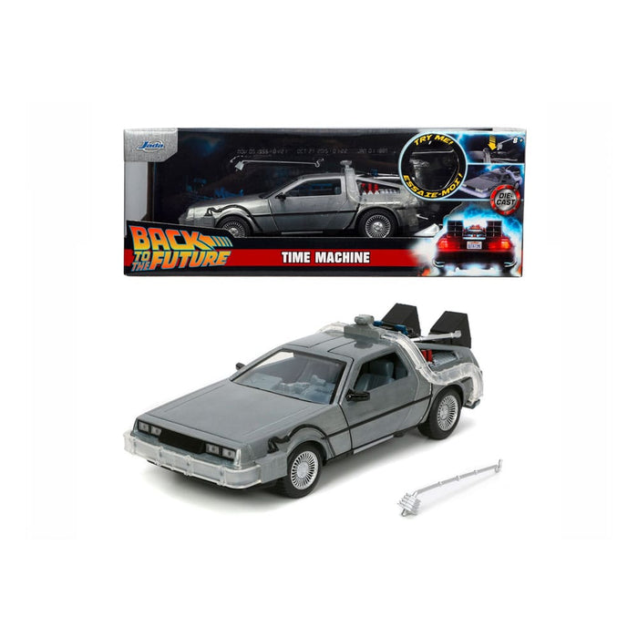 Retour vers le futur Voiture miniature Machine à remonter le temps 1/24