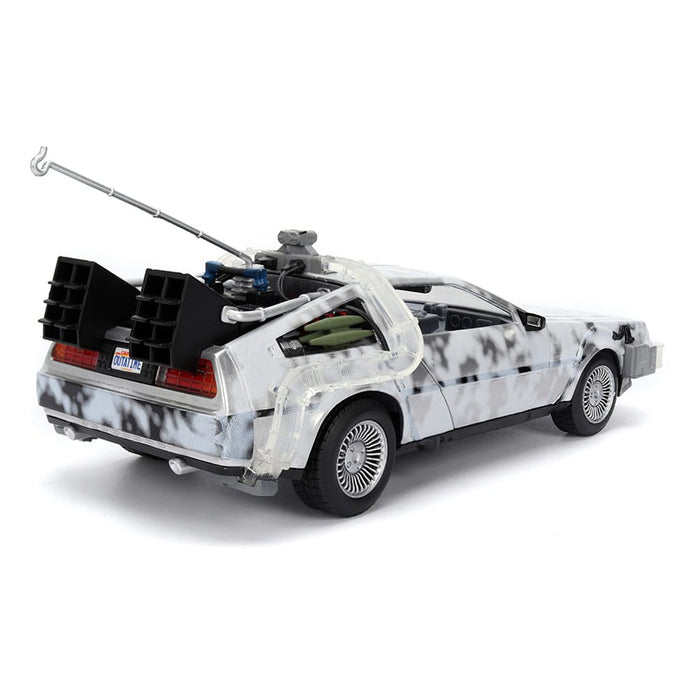 Retour vers le futur voiture miniature DeLorean (édition Frost)