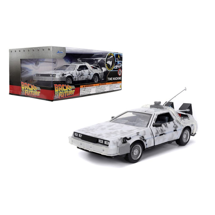 Retour vers le futur voiture miniature DeLorean (édition Frost)