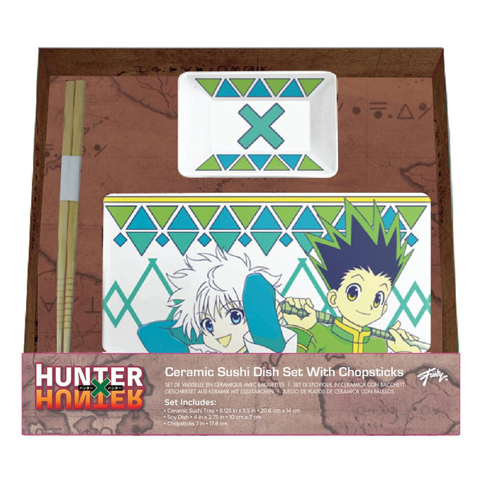 Set à sushi Hunter x Hunter Gon et Killua (céramique)