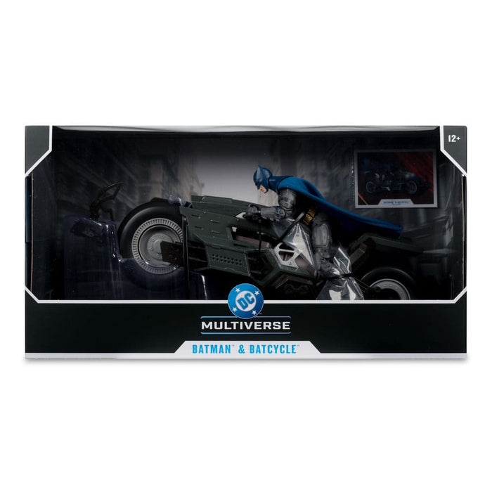 Batman con Batcycle da The Flash