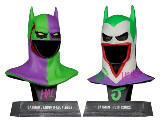 Répliques de masques Batman Knightfall et Hush façon Joker