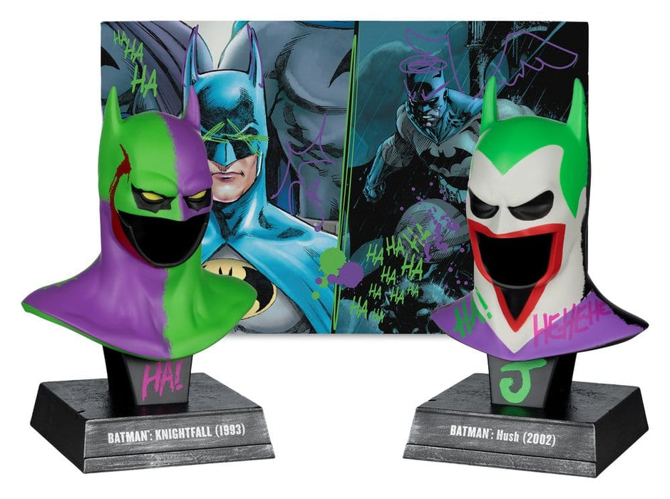 Batman Mask Replicas Knightfall and Hush in Joker Style