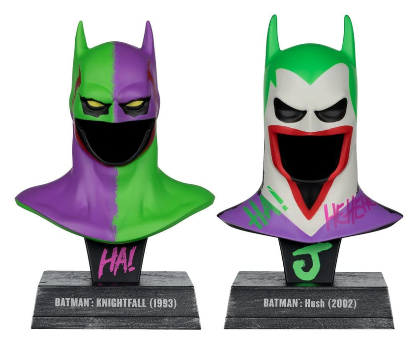 Batman Mask Replicas Knightfall and Hush in Joker Style