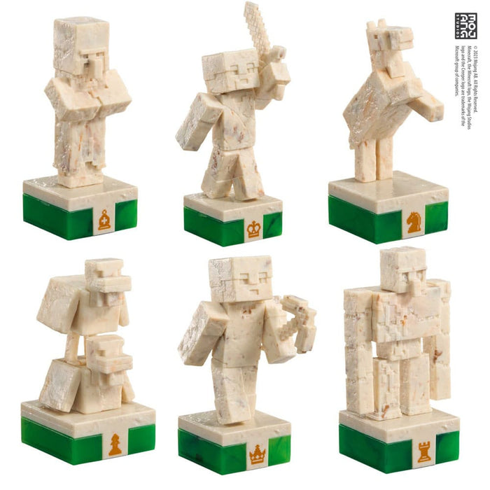 Jeu d'échecs Minecraft Héros de l'Overworld contre les mobs hostiles