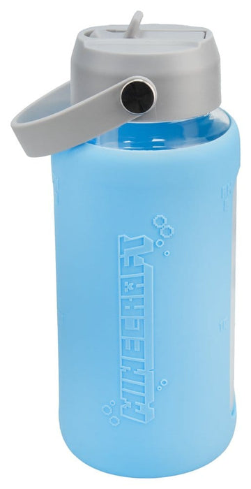 Gourde en verre Minecraft avec housse de protection