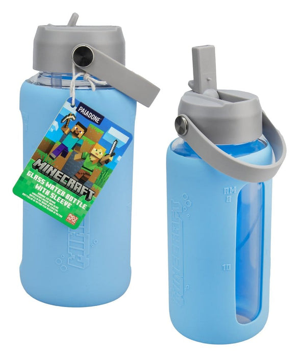 Gourde en verre Minecraft avec housse de protection