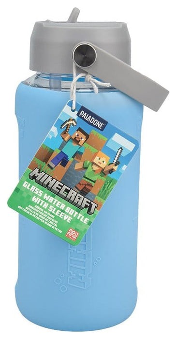 Gourde en verre Minecraft avec housse de protection