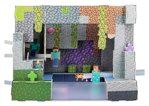 Maquette 3D Minecraft scène de grotte