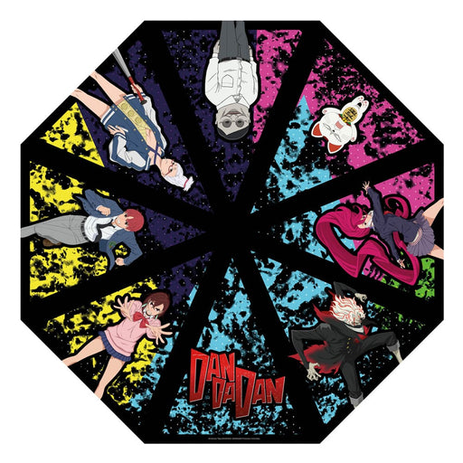 Parapluie Dandadan avec personnages et yokai