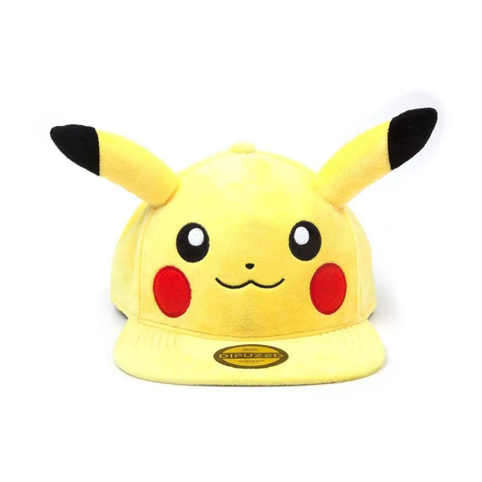 Pokémon casquette en peluche Pikachu avec oreilles (Snapback)