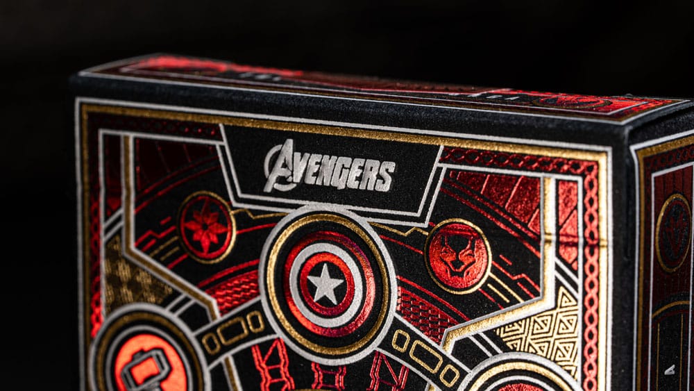Cartas Vengadores Saga del Infinito rojas