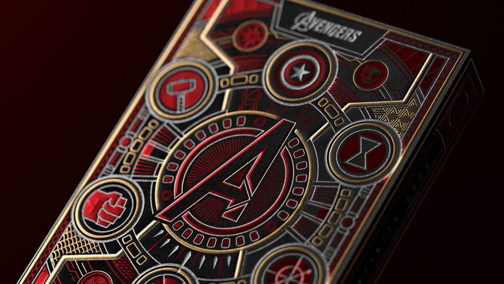 Cartas Vengadores Saga del Infinito rojas