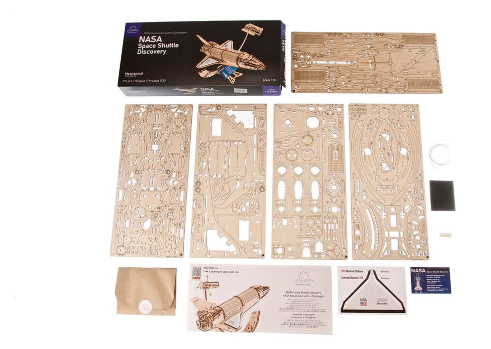 NASA Space Shuttle Discovery 3D houten bouwpakket